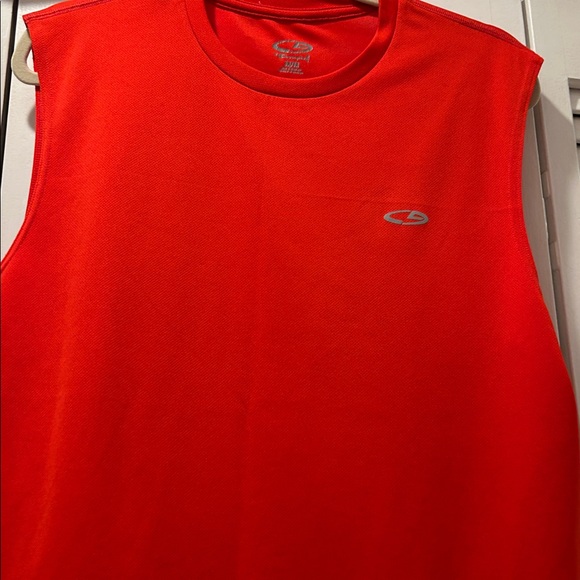 Champion Men's Bright orange Short Sleeve Tank. M. - Picture 5 of 5
